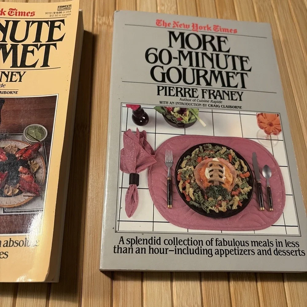 NEW YORK TIMES‎ 60-MINUTE GOURMET: DELUXE SET By Pierre Franey 2 Books Cookbook